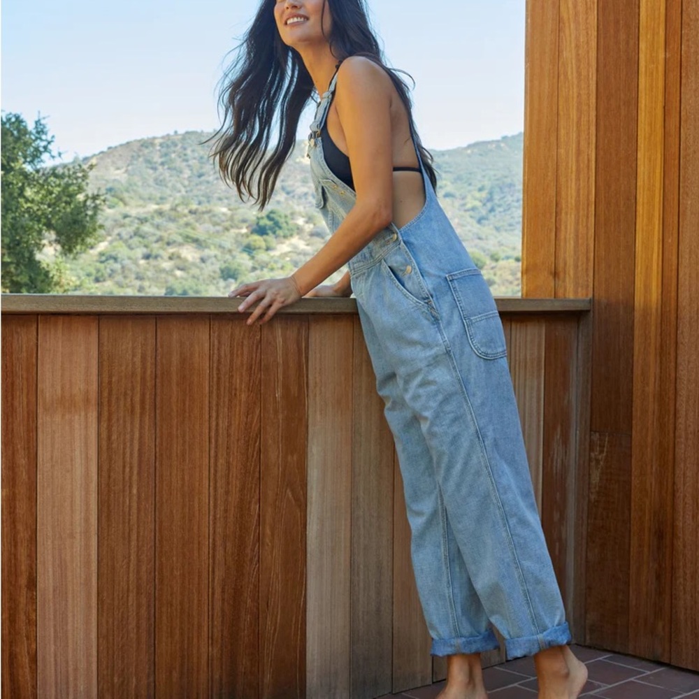 Outerknown Voyage Overalls in Nineties Wash, New with Tags